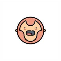 A cartoon monkey with a toothbrush in its mouth vector