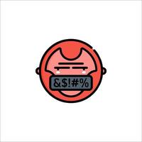 A red face with a dollar sign on it vector