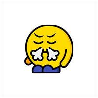 A cartoon character with a cold nose vector