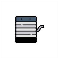 A black and white icon of a stack of books vector