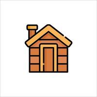 A small house icon on a white background vector