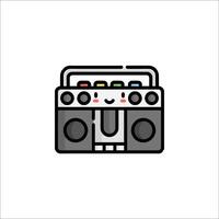 A boombox icon on a white background vector