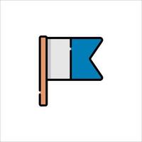 A flag icon on a white background vector