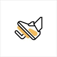 A shoe with a shoe on it vector