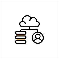 Cloud computing icon illustration vector