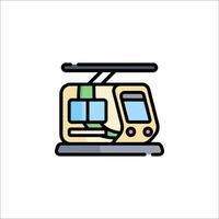 A train icon on a white background vector