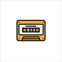 A cassette player icon on a white background vector