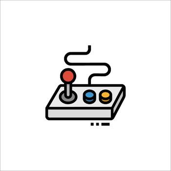 un juego controlador icono en un blanco antecedentes vector