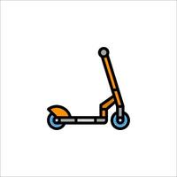 A scooter icon on a white background vector