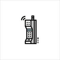 A phone icon on a white background vector