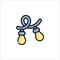 A light bulb icon on a white background vector