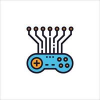 A game controller icon on a white background vector