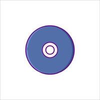 A purple disk icon on a white background vector