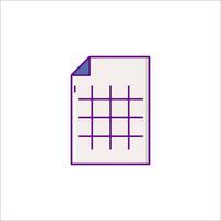 A purple square with a line on it vector