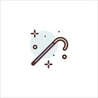 A stick with a handle and a handle on it vector