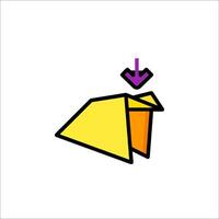 How to make a paper airplane vector