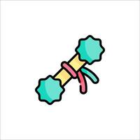 A toy with a bow and arrow icon vector