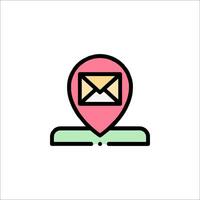 Email icon, illustration vector