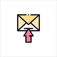 Email envelope icon illustration vector