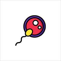 A cartoon of a balloon with a string attached to it vector