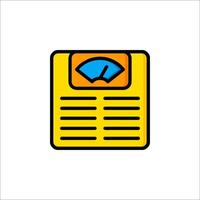 A weight scale icon on a white background vector