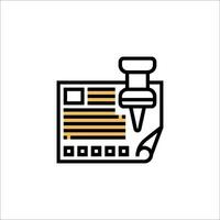 A stamp on a piece of paper with a check mark vector