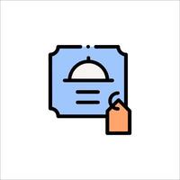 A hand holding a menu icon on a white background vector