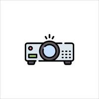 A projector icon on a white background vector