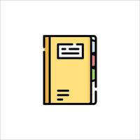 A notebook icon on a white background vector