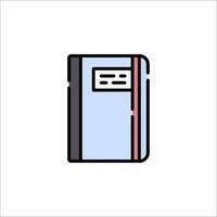 A notebook icon on a white background vector
