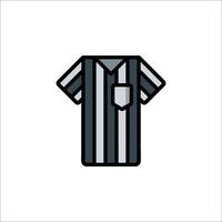 A referee shirt icon on a white background vector