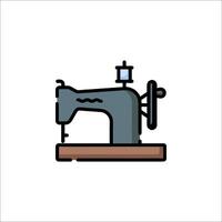 A sewing machine icon on a white background vector