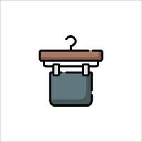 Clothes hanger icon illustration vector