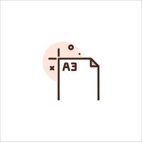 A file icon with the word ea on it vector