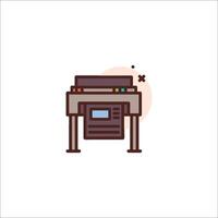 A printer icon on a white background vector