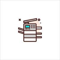 A printer icon on a white background vector