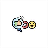 A smiley face with a thumbs up sign vector