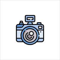 A camera icon on a white background vector