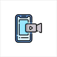 streaming icon illustration vector
