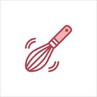 A whisk icon on a white background vector
