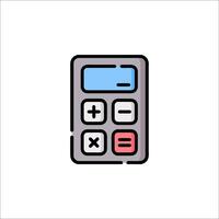A calculator icon on a white background vector