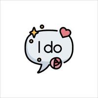 I do speech bubble with hearts and a speech bubble vector