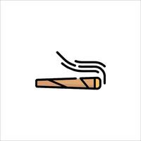 A cigarette icon in a line style vector