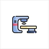 A microscope icon on a white background vector