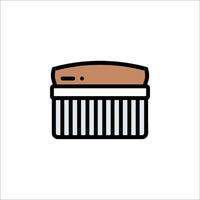 A brush icon on a white background vector