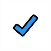 Check mark icon vector