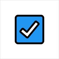Check mark icon vector