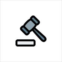 A gavel icon on a white background vector