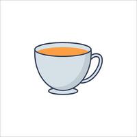 A cup of tea icon on a white background vector