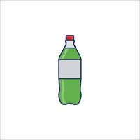 A soda bottle icon on a white background vector